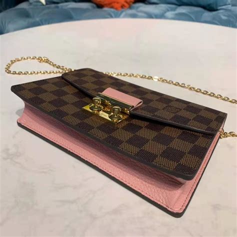 lv croisette wallet on chain|louis vuitton crossbody damier ebene.